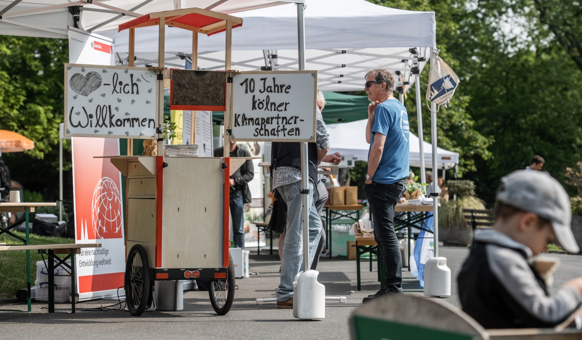 Meinungsmobil im Einsatz beim Klimatag 